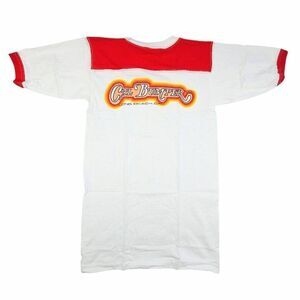 Vintage Cal Bumper T Shirt Mens Size Small Red 80s Ringer Tee Made In USA NEW